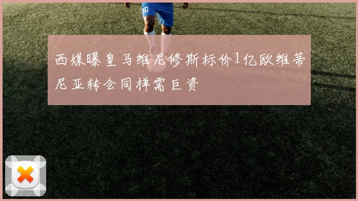 西媒曝皇马维尼修斯标价1亿欧维蒂尼亚转会同样需巨资